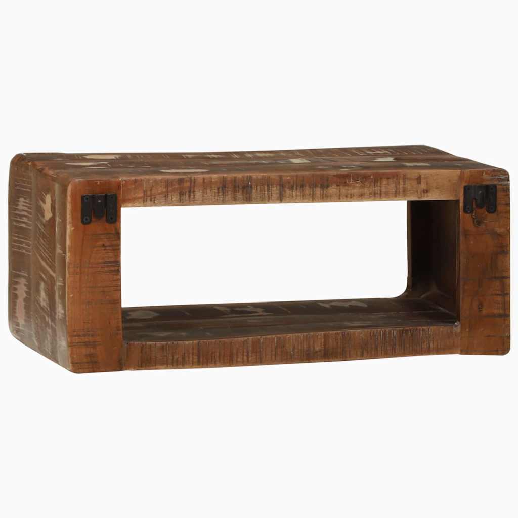 TV Cabinet with Shelf Multicolour Solid Reclaim wood