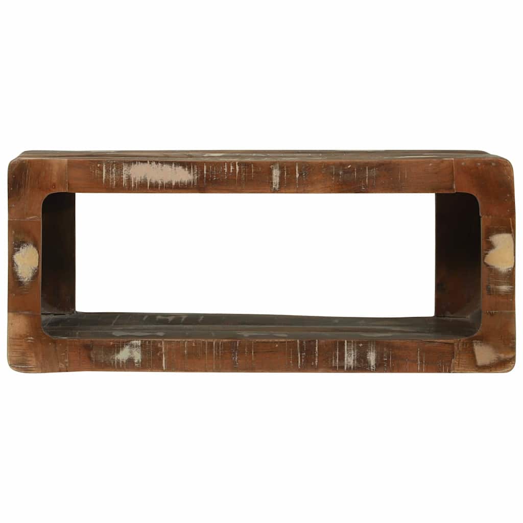 TV Cabinet with Shelf Multicolour Solid Reclaim wood