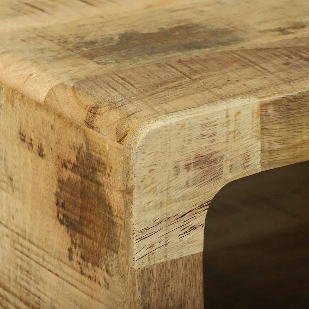 Coffee Table Brown 50 x 50 x 35 cm Solid rough mango wood