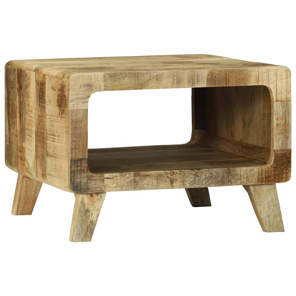 Coffee Table Brown 50 x 50 x 35 cm Solid rough mango wood