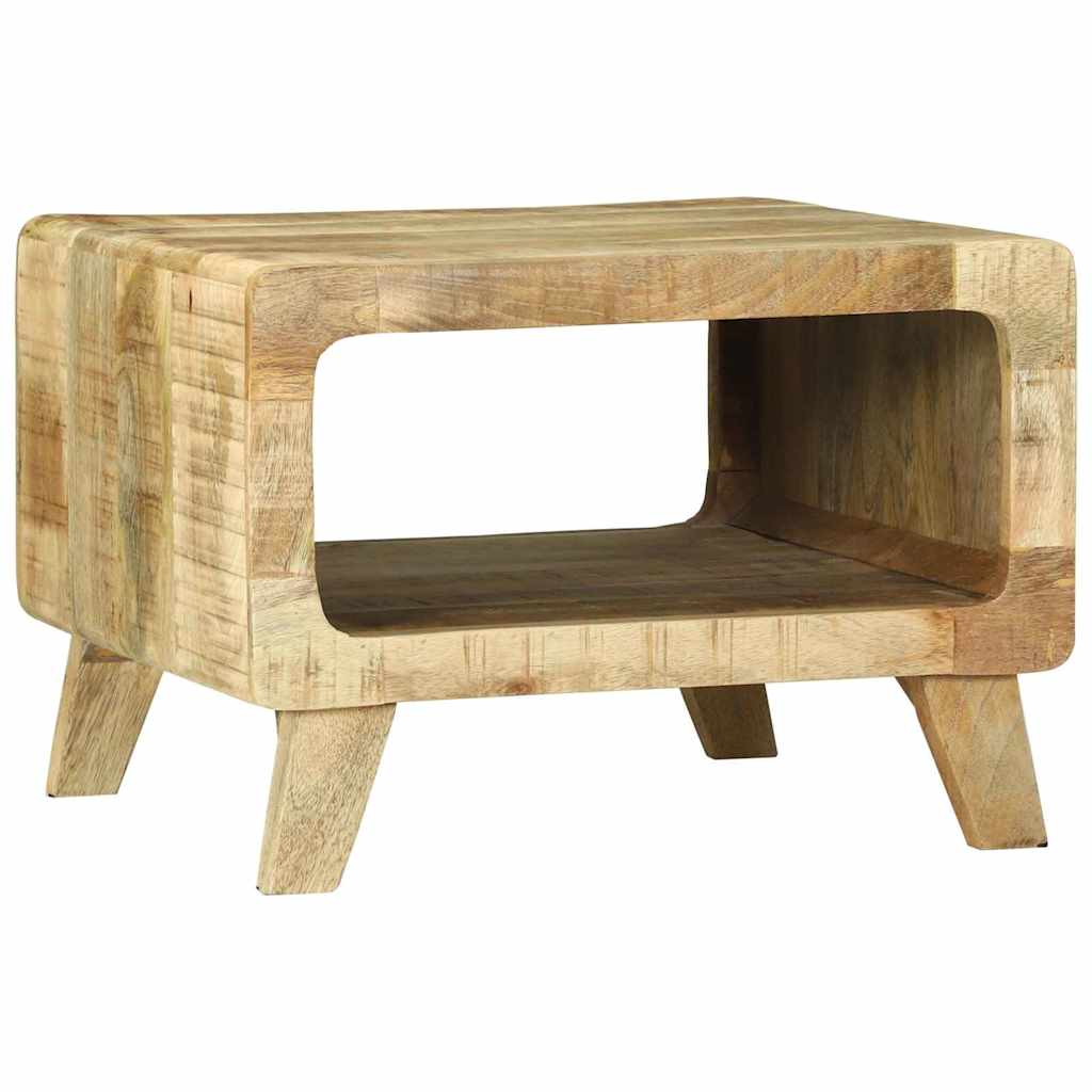 Coffee Table Brown 50 x 50 x 35 cm Solid rough mango wood
