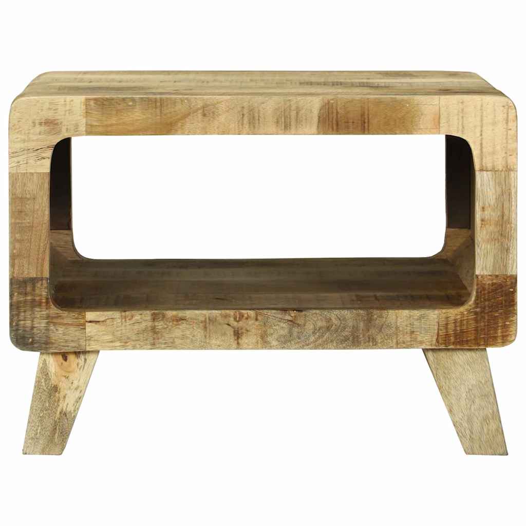 Coffee Table Brown 50 x 50 x 35 cm Solid rough mango wood