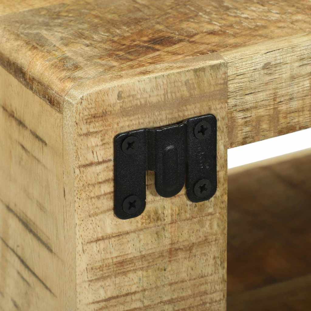 TV Cabinet with Shelf with Storage Brown Solid Mango wood