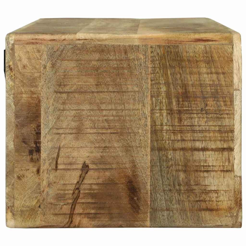 TV Cabinet with Shelf with Storage Brown Solid Mango wood