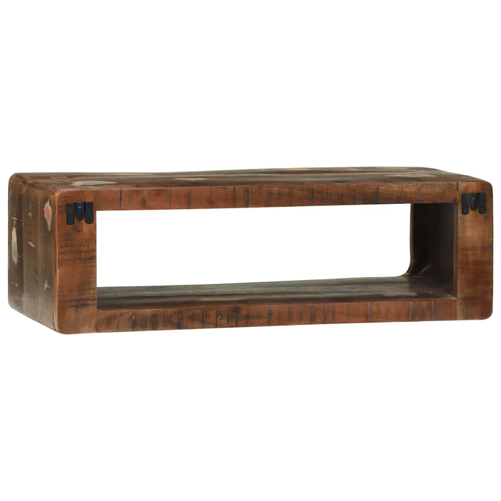 TV Cabinet with Shelf Multicolour Solid Reclaim wood