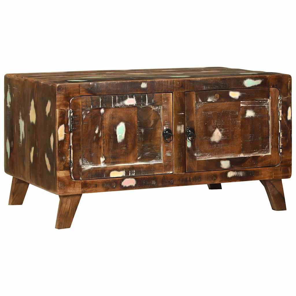 Coffee Table Multicolour 80 x 54 x 45 cm Solid reclaimed wood