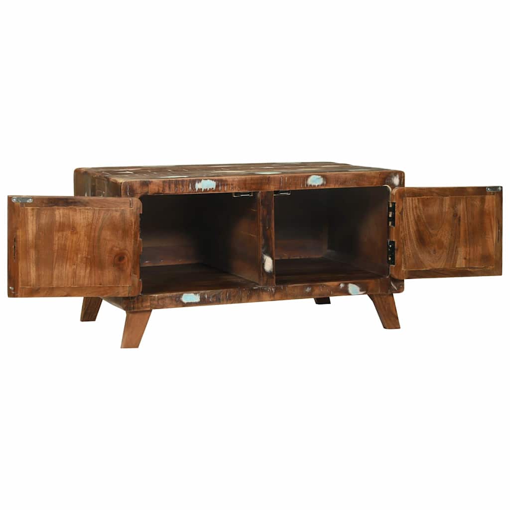 Coffee Table Multicolour 80 x 54 x 45 cm Solid reclaimed wood