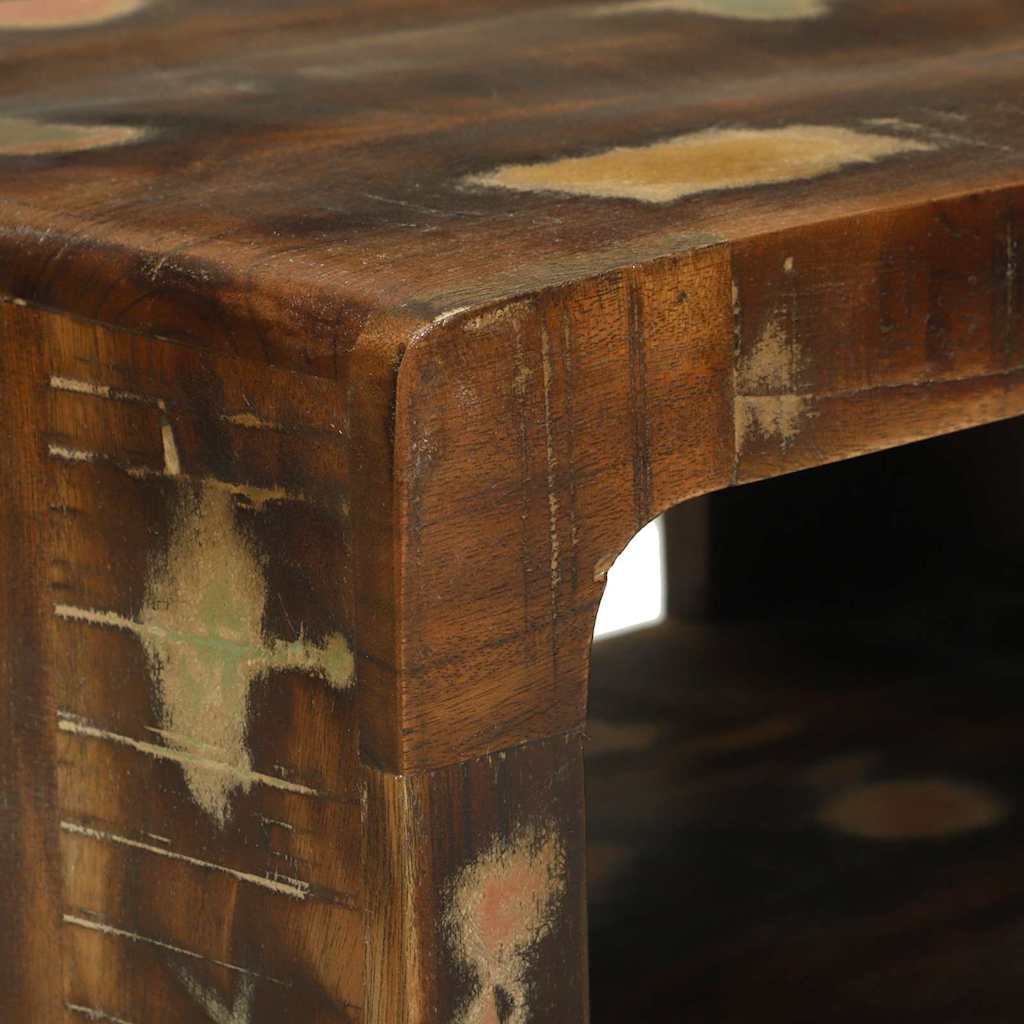 TV Cabinet Set with Shelf 3 pcs Multicolour Solid Reclaim wood