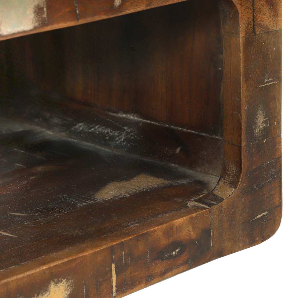 TV Cabinet Set with Shelf 3 pcs Multicolour Solid Reclaim wood