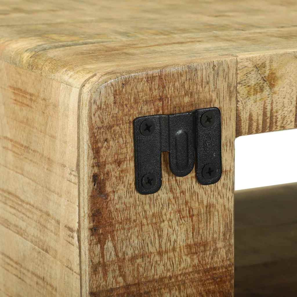TV Cabinet with Shelf Brown 80 x 32 x 36 cm Solid Mango wood