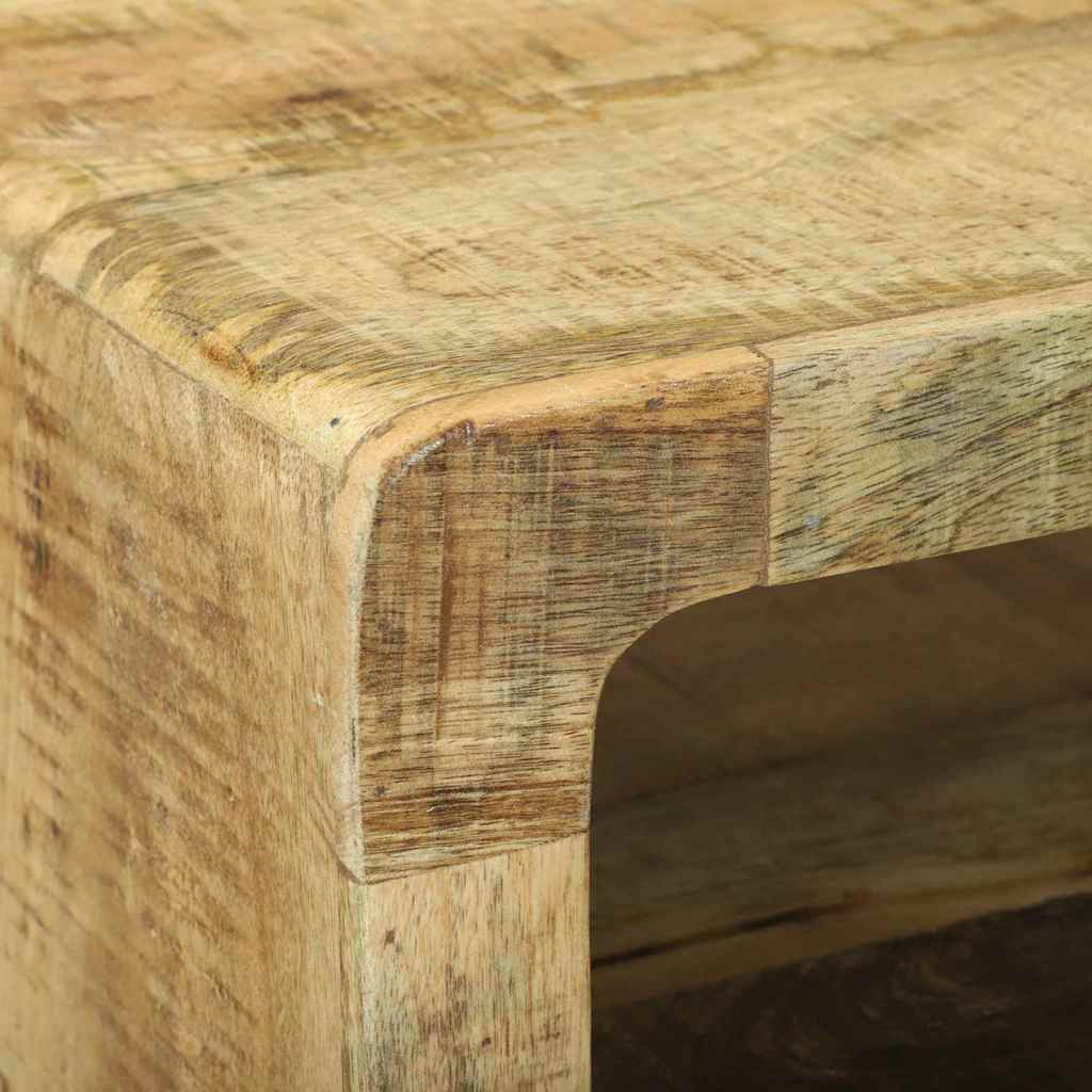 TV Cabinet with Shelf Brown 80 x 32 x 36 cm Solid Mango wood