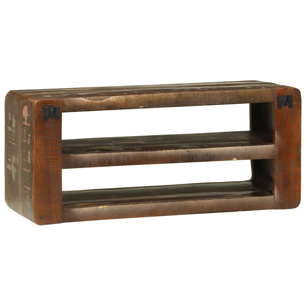 TV Cabinet Multicolour 80 x 32 x 36 cm Solid Reclaim wood