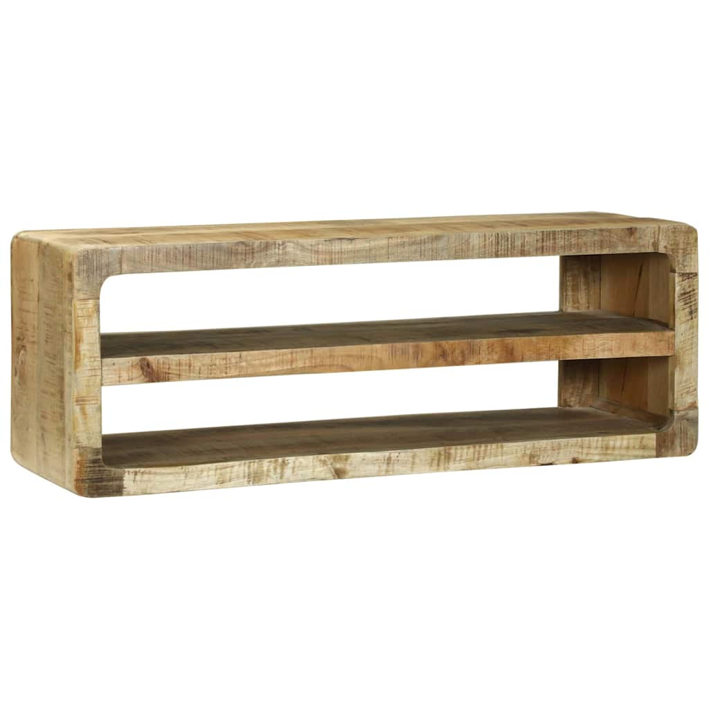 TV Cabinet with Shelf Brown 100 x 32 x 36 cm Solid Mango wood