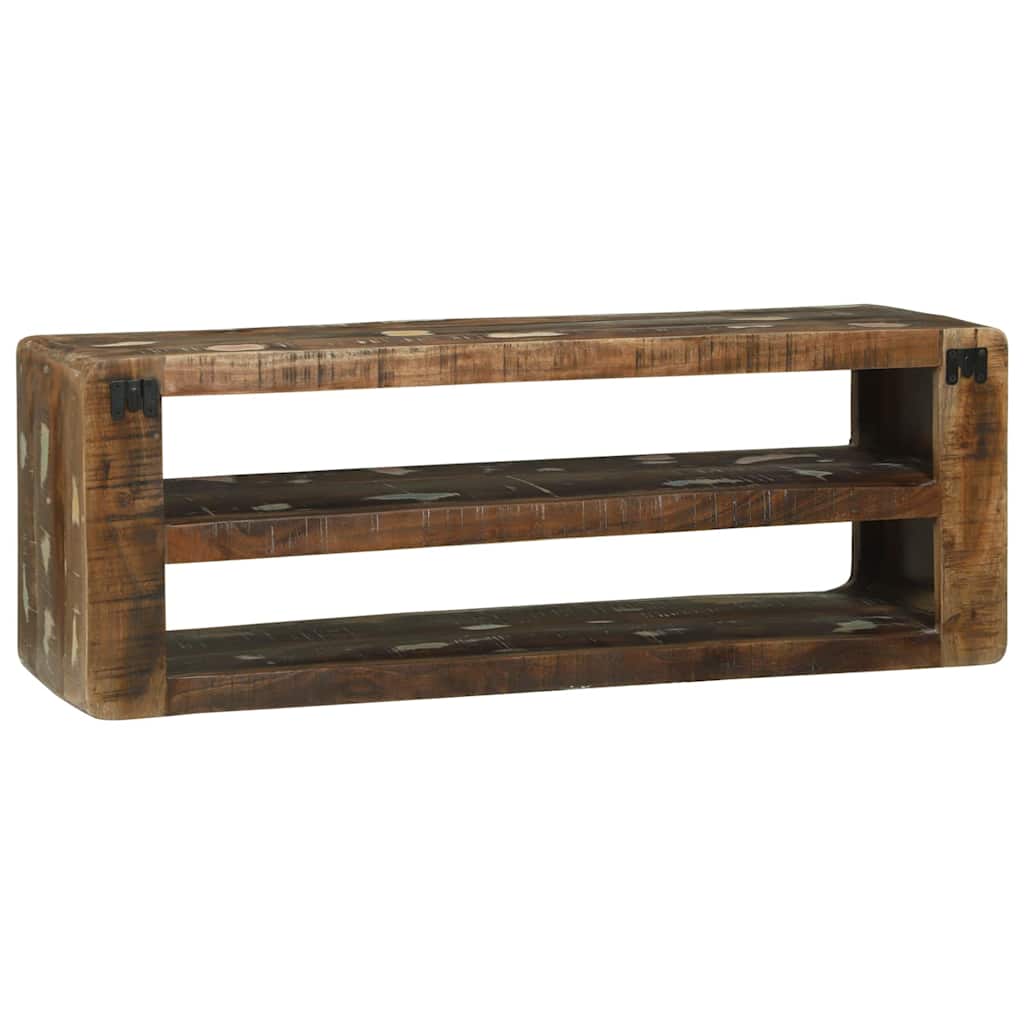 TV Cabinet Multicolour 100 x 32 x 36 cm Solid Reclaim wood