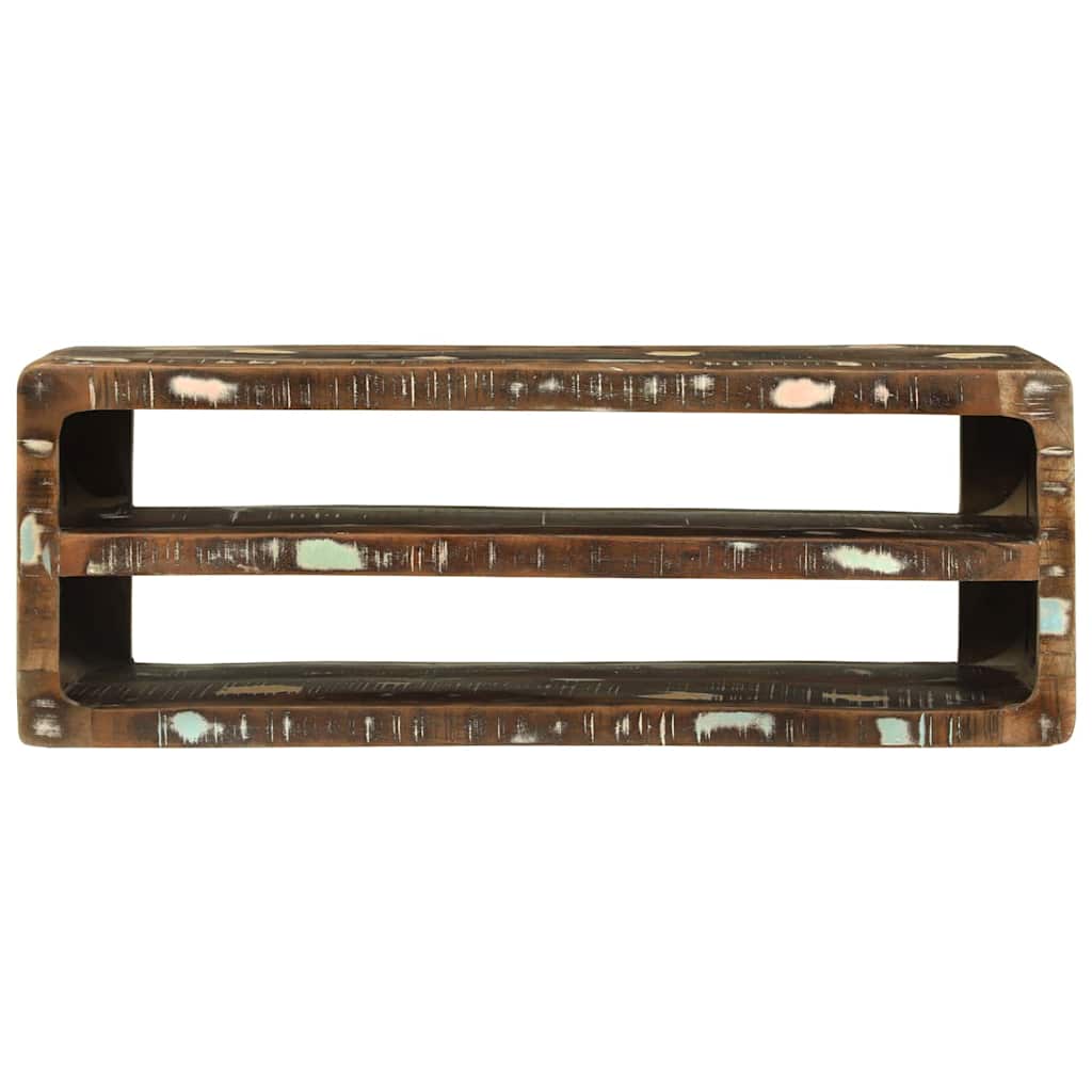 TV Cabinet Multicolour 100 x 32 x 36 cm Solid Reclaim wood