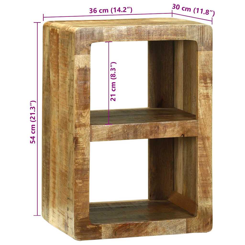 TV Cabinet with Shelf Brown 36 x 30 x 54 cm Solid Mango wood
