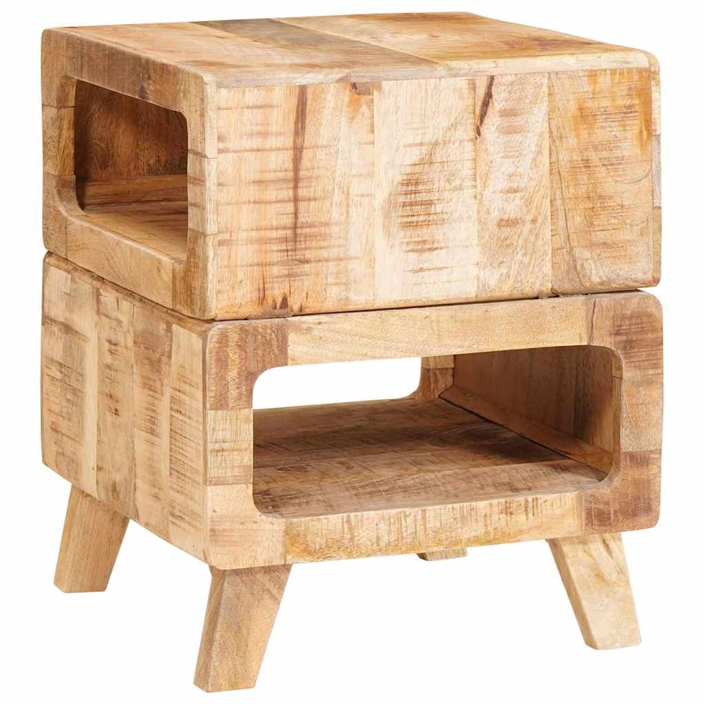 End Tables with Shelf Brown 40 x 40 x 49 cm Solid mango wood