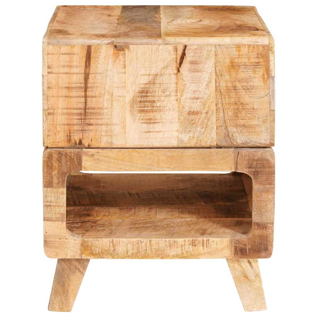End Tables with Shelf Brown 40 x 40 x 49 cm Solid mango wood