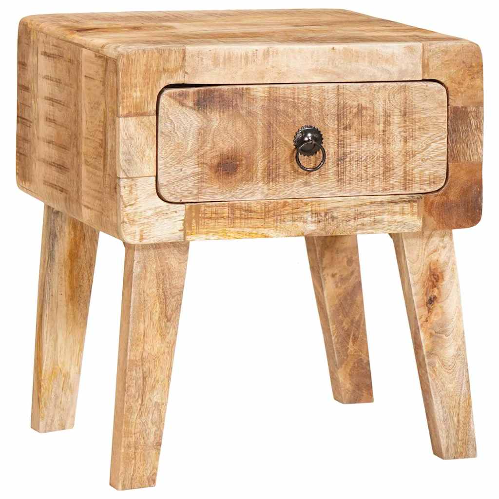 End Tables with Drawer Brown 40 x 32 x 46 cm Solid mango wood