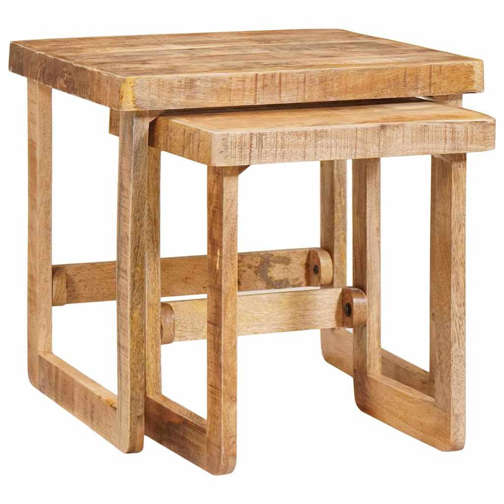 End Tables Brown Solid mango wood