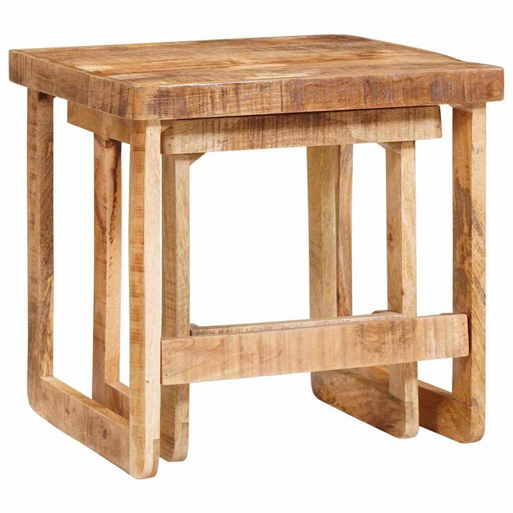 End Tables Brown Solid mango wood