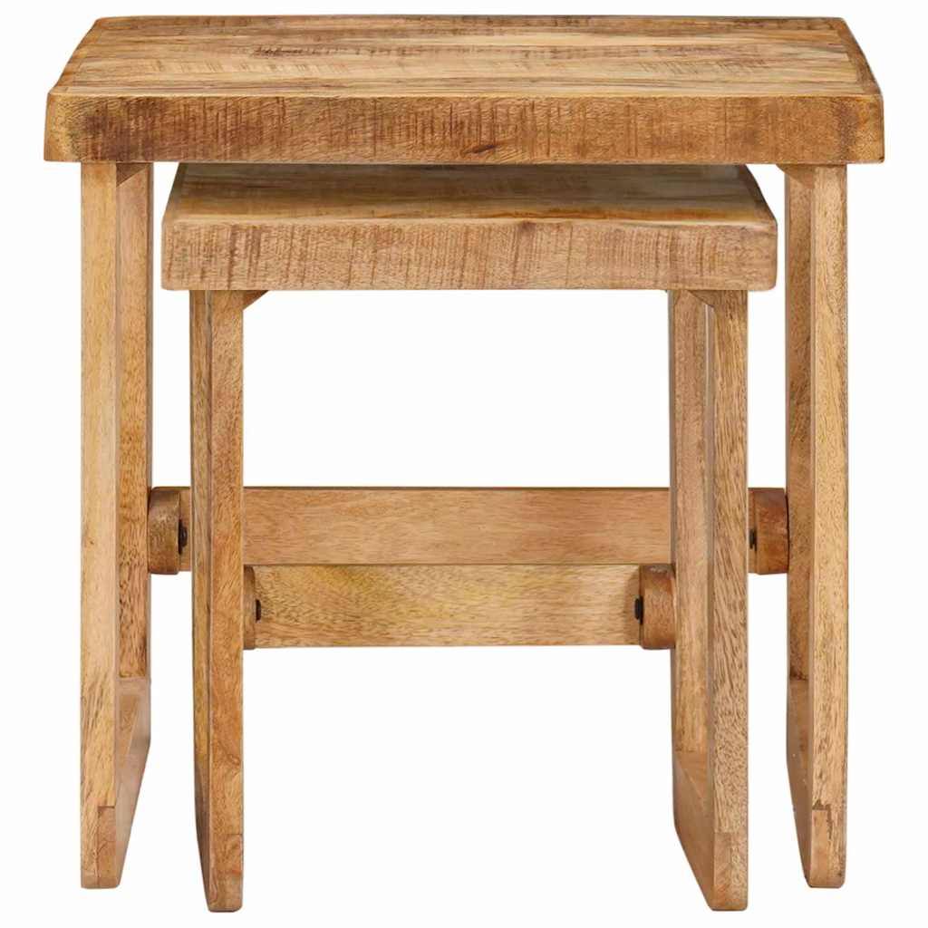 End Tables Brown Solid mango wood