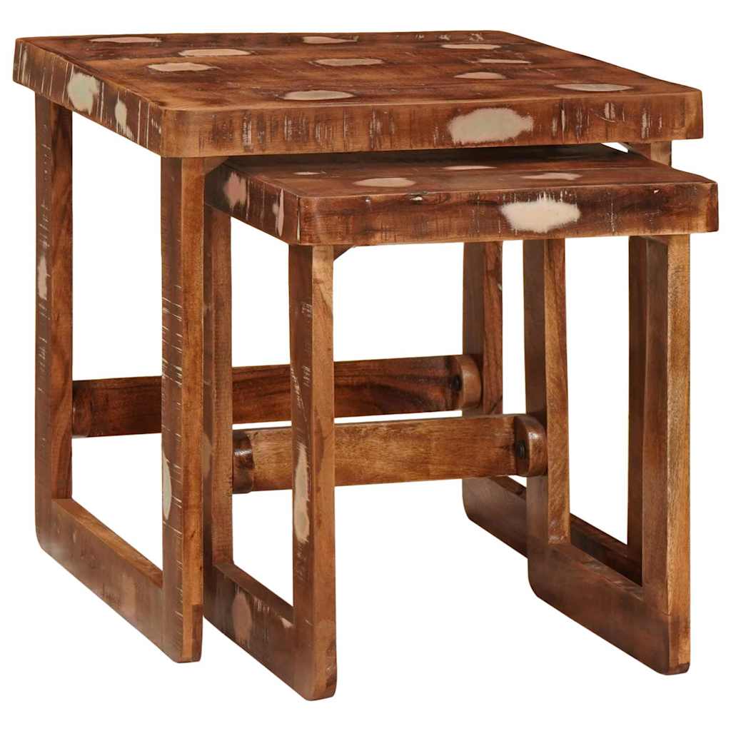 End Tables Multicolour Solid reclaimed wood