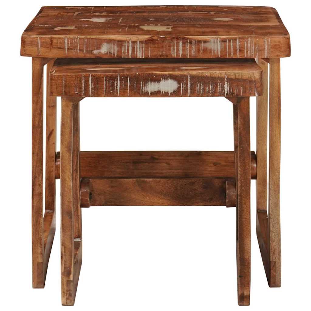 End Tables Multicolour Solid reclaimed wood