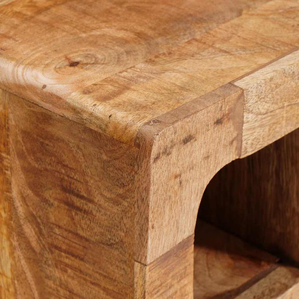 Wine Rack Wall-mounted Brown 44 x 30 x 35 cm Solid mango wood