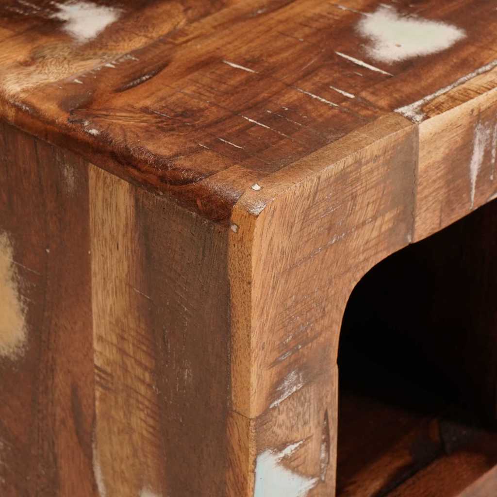 Wine Rack Wall-mounted Brown 44 x 30 x 35 cm Solid reclaim wood