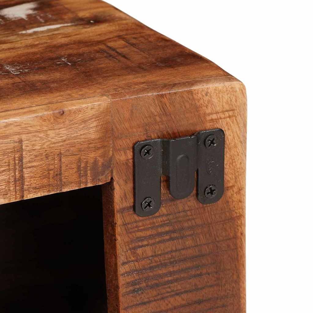 Wine Rack Wall-mounted Brown 44 x 30 x 35 cm Solid reclaim wood