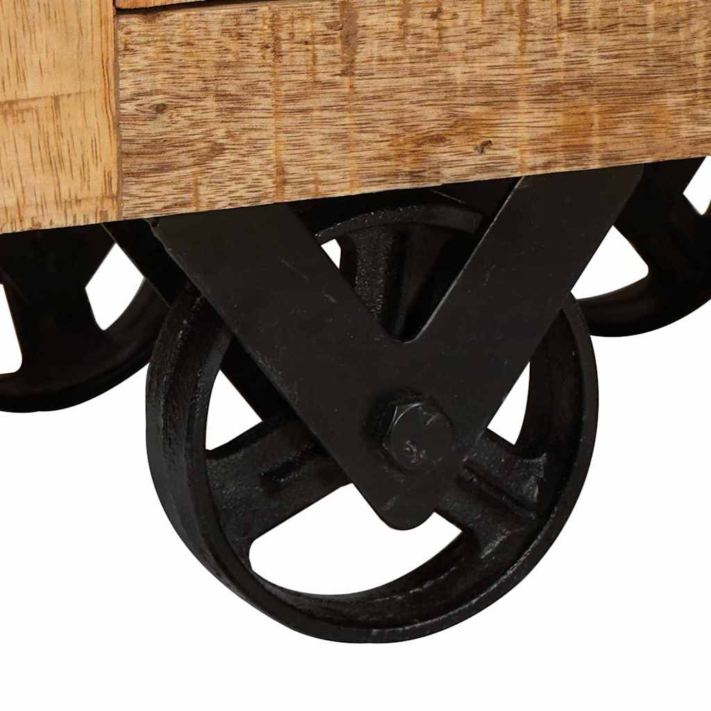 Highboard with Drawer Brown 40 x 30 x 120.5 cm Solid mango wood