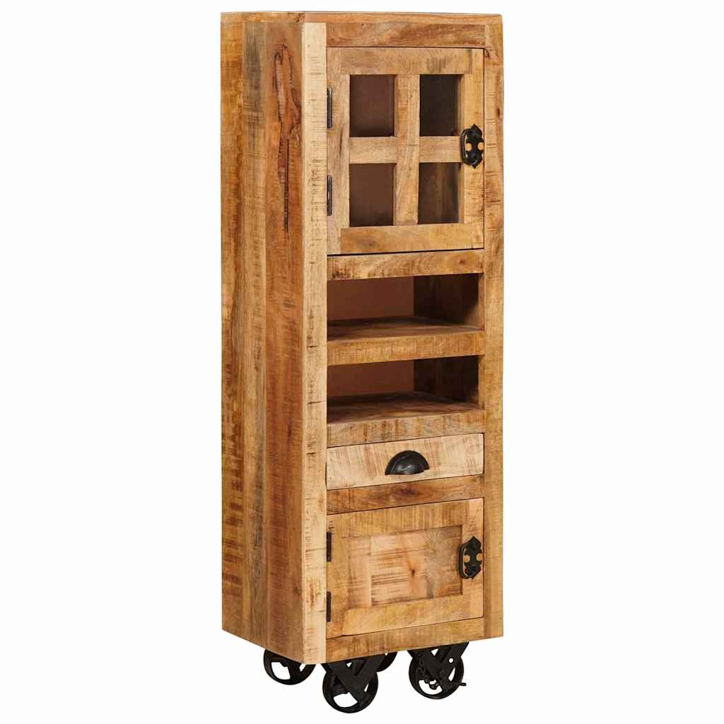 Highboard with Drawer Brown 40 x 30 x 120.5 cm Solid mango wood