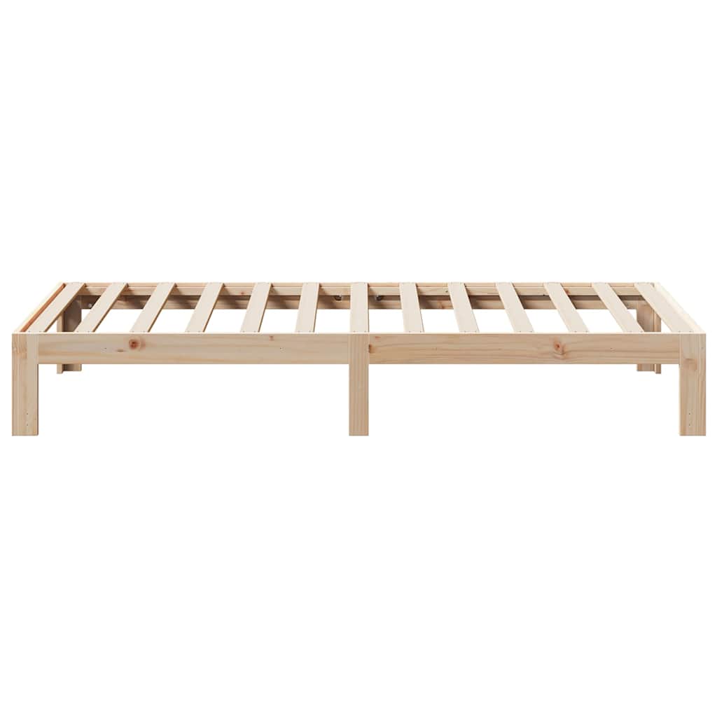 Bed Frame without Mattress 80x200 cm Solid Wood Pine