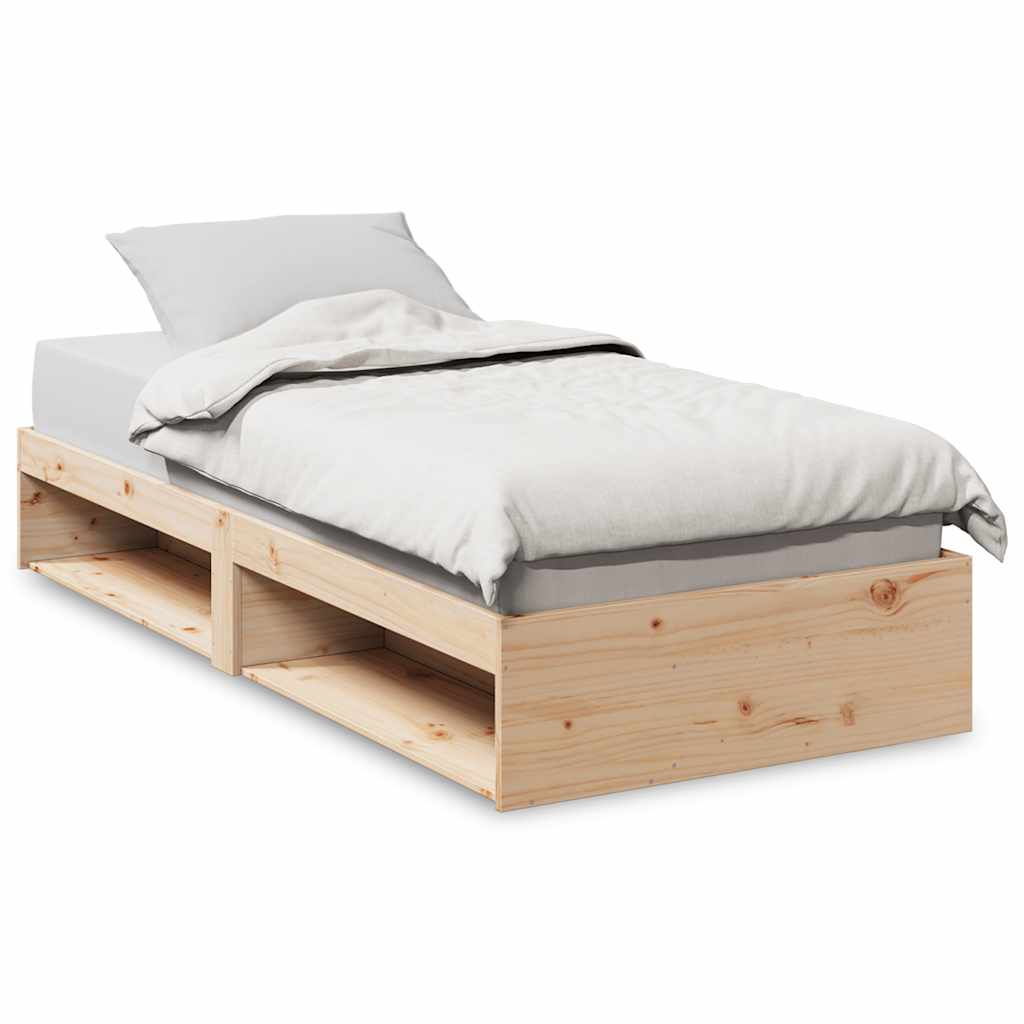 Day Bed without Mattress 100x200 cm Solid Wood Pine