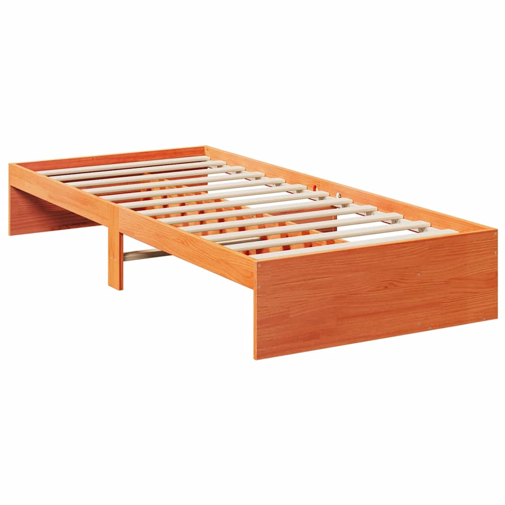Day Bed without Mattress Wax Brown 80x200 cm Solid Wood Pine