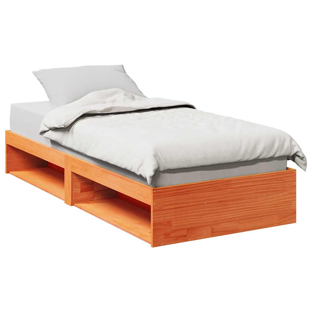 Day Bed without Mattress Wax Brown 75x190 cm Solid Wood Pine