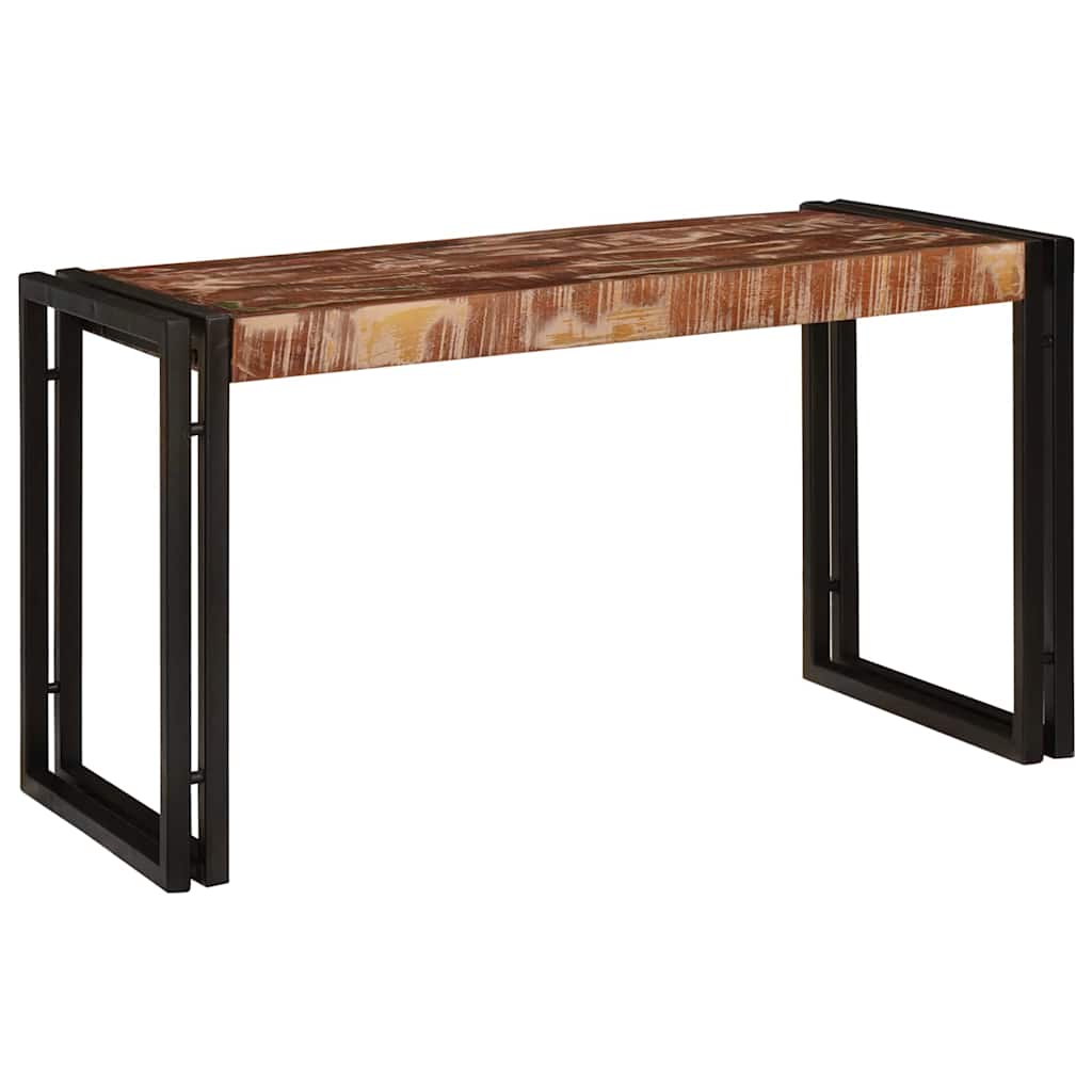 Nesting Table 3 pcs Brown and black Solid reclaimed wood