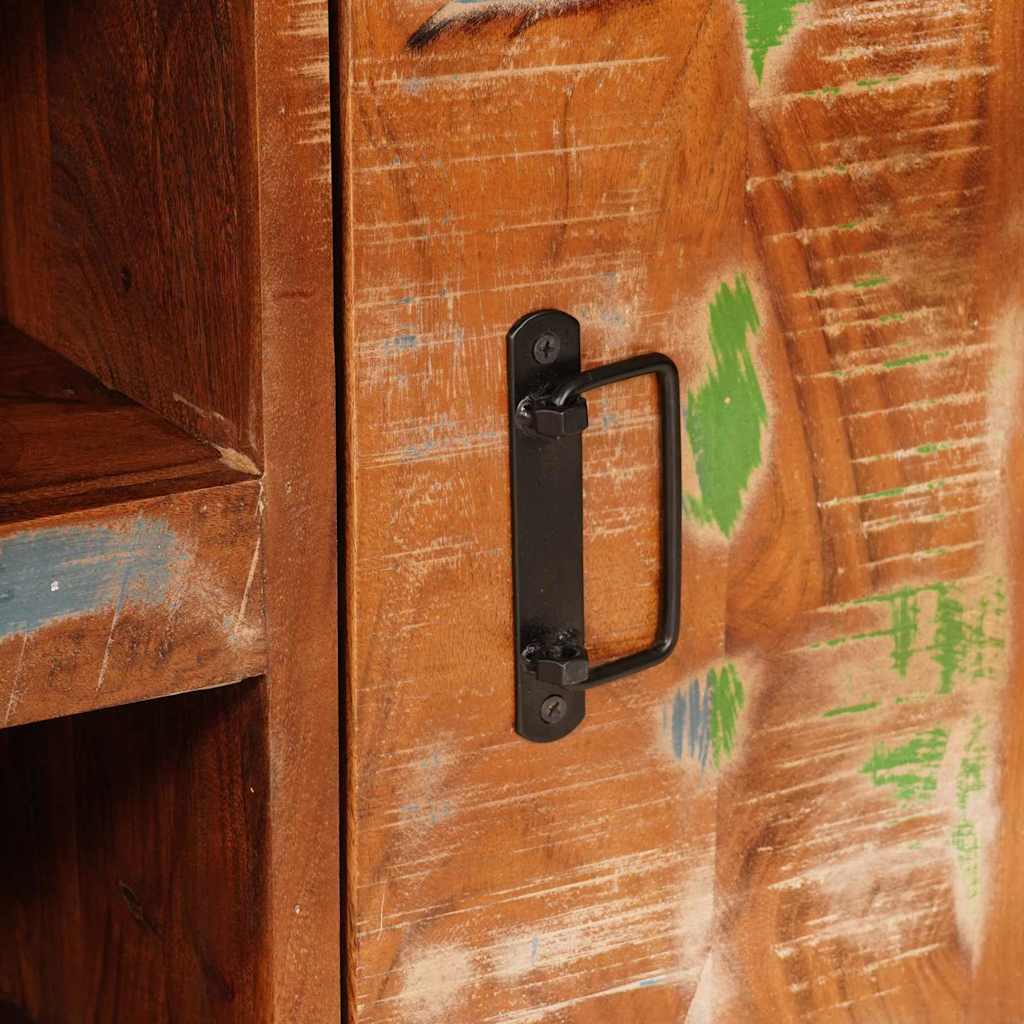 TV Cabinet Multicolour 120 x 30 x 50 cm Solid reclaimed wood