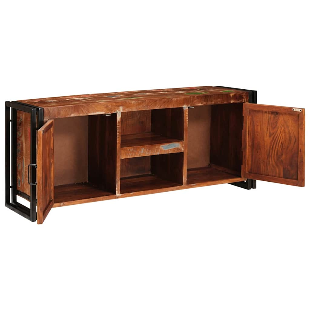 TV Cabinet Multicolour 120 x 30 x 50 cm Solid reclaimed wood