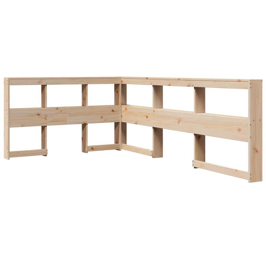 Bookcase Bed without Mattress 120x190 cm Solid Wood Pine