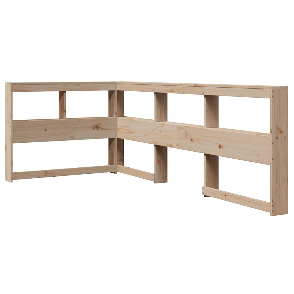 Bookcase Bed without Mattress 75x190 cm Solid Wood Pine