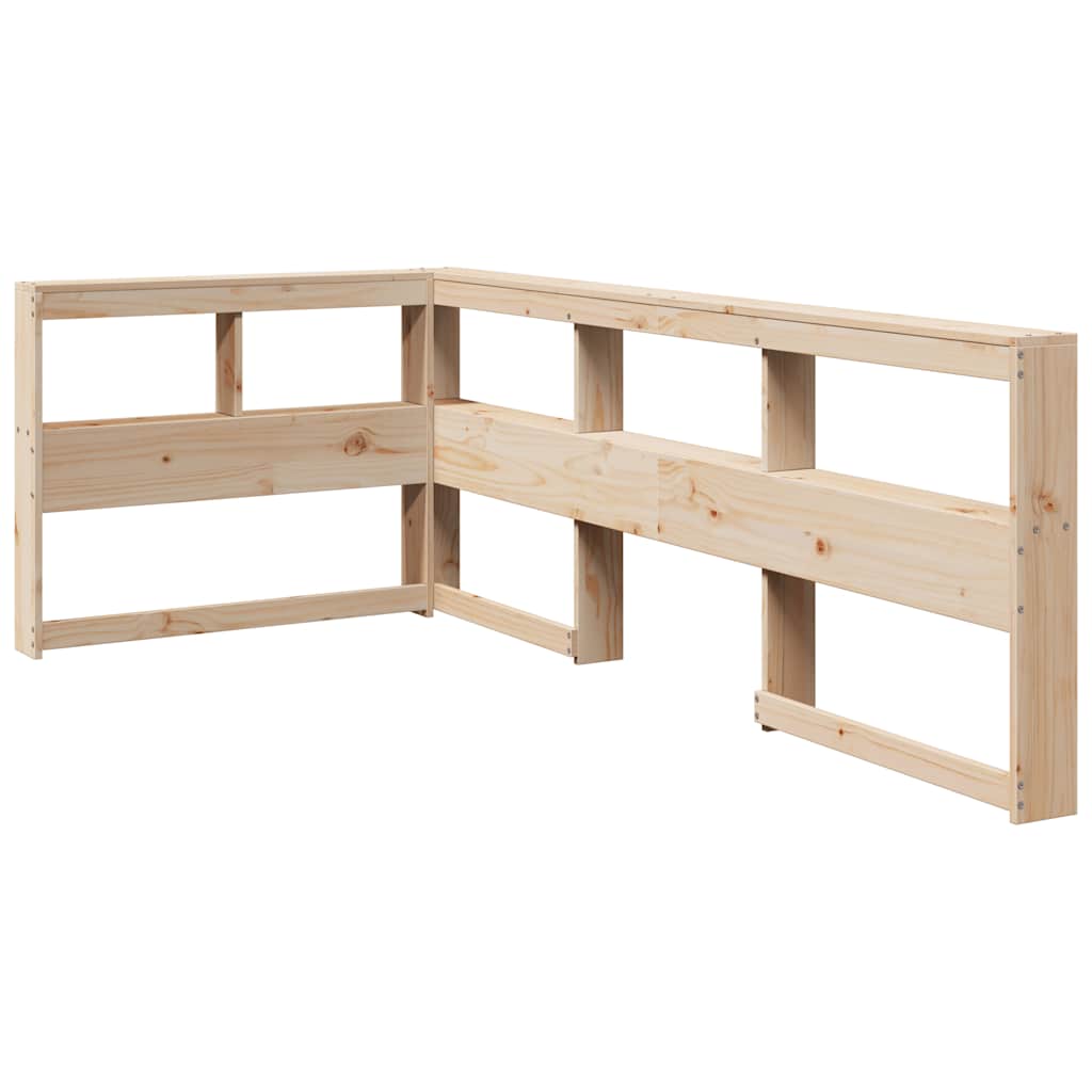Bookcase Bed without Mattress 100x200 cm Solid Wood Pine