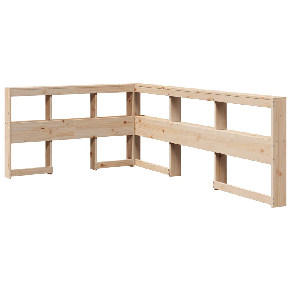 Bookcase Bed without Mattress 120x190cm Solid Wood Pine