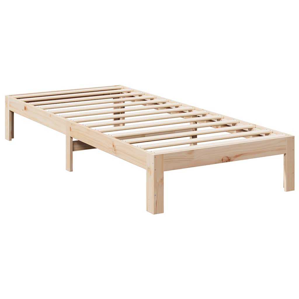 Family Bed Frame No Mattress 240x200 cm Solid Wood Pine
