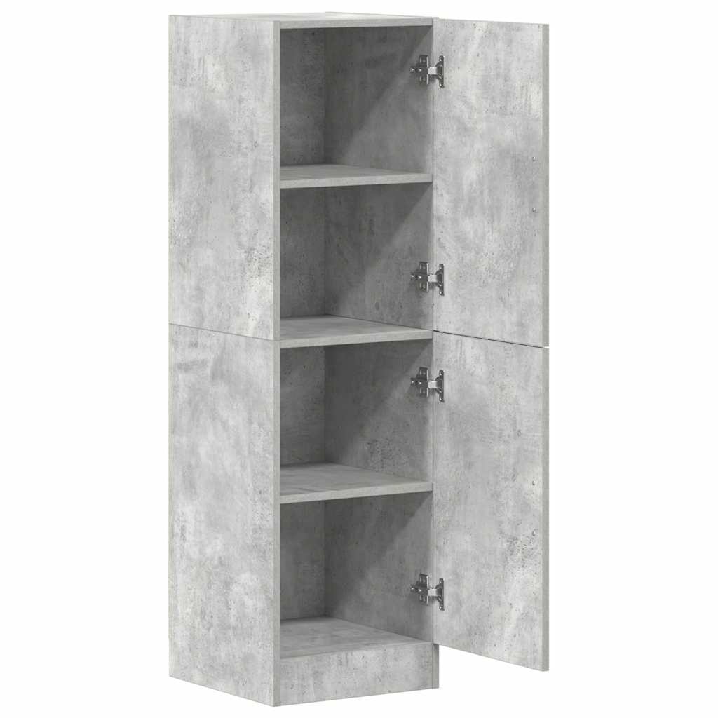 Kitchen Cabinet Concrete Grey 38x41.5x131.5 cm Engineered Wood