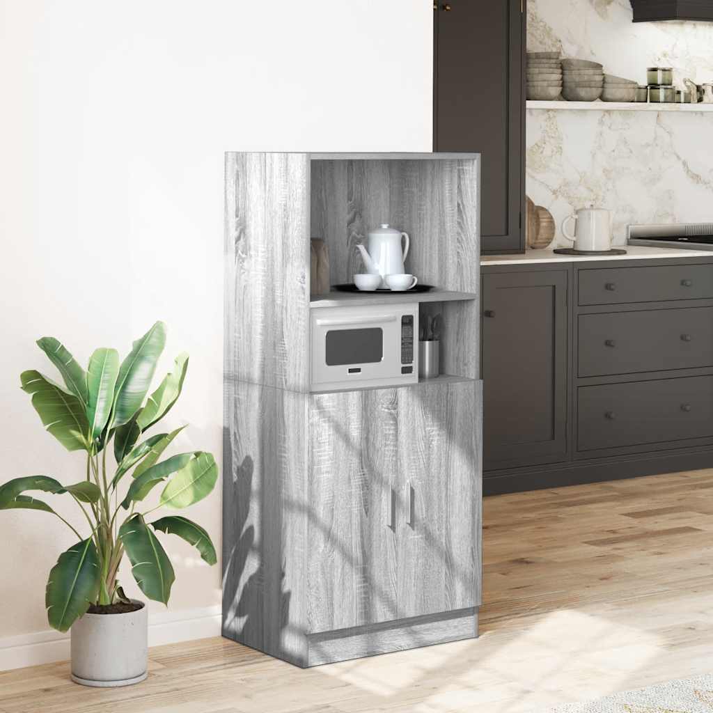 Kitchen Cabinet Grey Sonoma 57x41.5x131.5 cm Engineered Wood