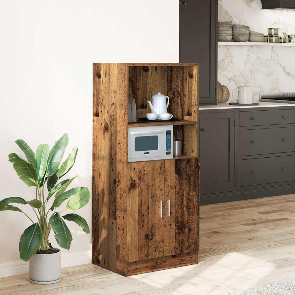 Kitchen Cabinet Old Wood 57x41.5x131.5 cm Engineered Wood