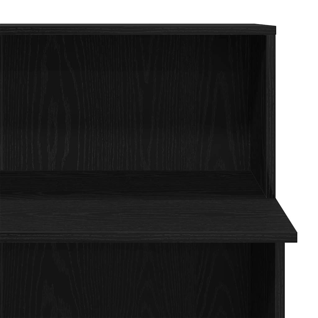 Reception Desk Black 100x50x103.5 cm Engineered Wood