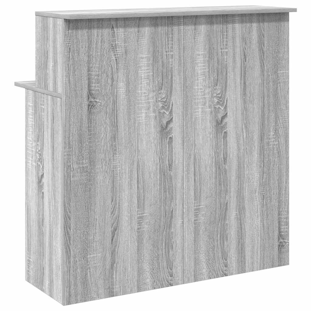 Reception Desk Grey Sonoma 100x50x103.5 cm Engineered Wood